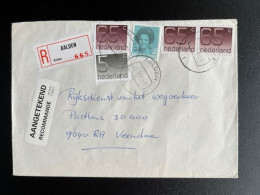 NETHERLANDS 1989 REGISTERED LETTER AALDEN TO VEENDAM 20-09-1989 NEDERLAND - Covers & Documents