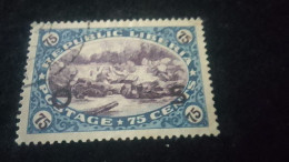 LİBERYA-1947-   75   C      DAMGALI - Liberia