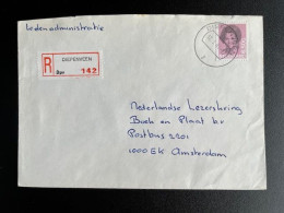 NETHERLANDS 1984 REGISTERED LETTER DIEPENVEEN TO AMSTERDAM 12-10-1984 NEDERLAND - Briefe U. Dokumente