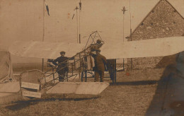 Maintenon * Carte Photo Photographe L. Martin * Aviation Fête De Bois Richeux * Aviateur Et Avion Type Blériot * 1911 - Maintenon