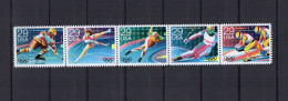 USA 1992 Olympic Games Albertville Strip Of 5 MNH - Winter 1992: Albertville