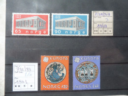 Norge Norvege Norway  538/539-792/793 Mnh Neuf ** 1981 Europa 1961 - Neufs