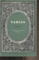 Tables In The Victoria And Albert Museum - Hayward John F. - 1961 - Language Study