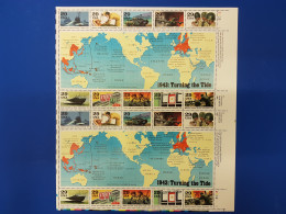 USA 1993 Mi.-Nr. Block 32 Zweiter Weltkrieg "1943:Turning The Tide" 2erBogen **  - Altri & Non Classificati