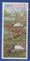 Brasilien 1984 Naturschutz Tiere Im Pantanal Von Mato Grosso Mi.-Nr. 2041-43 ** - Sonstige & Ohne Zuordnung