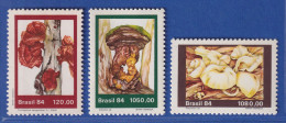 Brasilien 1984 Pilze  Mi.-Nr. 2072-74 ** - Sonstige & Ohne Zuordnung