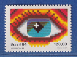 Brasilien 1984 Informatik-Messe INFORMATICA '84 Auge Mi.-Nr. 2077 ** - Sonstige & Ohne Zuordnung