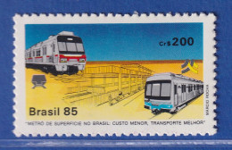 Brasilien 1985 Schnellbahnsysteme In Porto Alegre Mi.-Nr. 2093 ** - Sonstige & Ohne Zuordnung