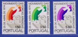 Portugal 1974 Nelken-Revolution Mi.-Nr. 1266-1268 Postfrisch ** - Sonstige & Ohne Zuordnung