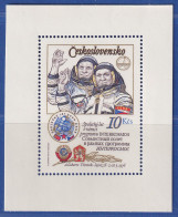 Tschechoslowakei 1979 Weltraumprogramm Interkosmos Mi.-Nr. Block 39 I A ** - Other & Unclassified