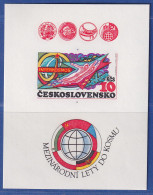 Tschechoslowakei 1979 Weltraumforschung Interkosmos Mi.-Nr. Block 40 B ** - Sonstige & Ohne Zuordnung