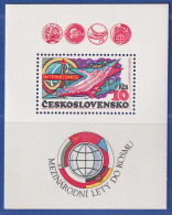 Tschechoslowakei 1979 Weltraumforschung Interkosmos Mi.-Nr. Block 40 A ** - Andere & Zonder Classificatie