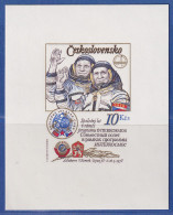 Tschechoslowakei 1979 Weltraumprogramm Interkosmos Mi.-Nr. Block 39 I B ** - Altri & Non Classificati