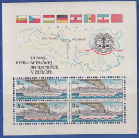 Tschechoslowakei 1982 Europäische Donau-Kommission Mi.-Nr. Block 51 ** - Altri & Non Classificati