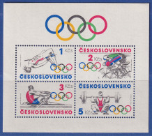 Tschechoslowakei 1984 Olympische Bewegung Mi.-Nr. Block 60 Postfrisch ** - Altri & Non Classificati