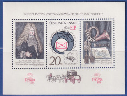 Tschechoslowakei 1986 Briefmarkenausstellung Prag Mi.-Nr. Block 67 A ** - Other & Unclassified