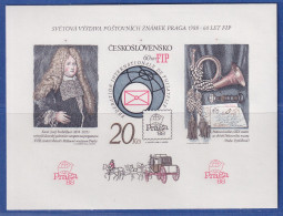 Tschechoslowakei 1986 Briefmarkenausstellung Prag Mi.-Nr. Block 67 B ** - Andere & Zonder Classificatie