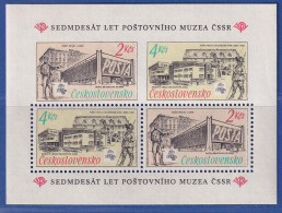 Tschechoslowakei 1988 - 70 Jahre Postmuseum Mi.-Nr. Block 79 Postfrisch ** - Andere & Zonder Classificatie