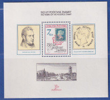 Tschechoslowakei 1990 - 150 Jahre Briefmarken Mi.-Nr. Block 95 Postfrisch ** - Andere & Zonder Classificatie