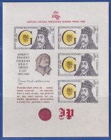 Tschechoslowakei 1988 Briefmarkenausstellung Prag König Georg Mi.-Nr. Block 90** - Autres & Non Classés