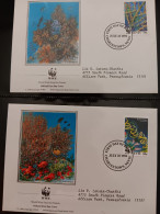 O) 1994 NEVIS, WWF - WORLD WILDLIFE FUND, BLACK CORAL SPIRAL SHAPED,  BLACK CORAL YELLOW AND GREEN, FDC XF - St.Kitts E Nevis ( 1983-...)