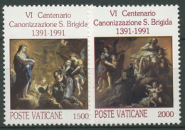 Vatikan 1991 Ordensgründerin Heilige Birgitta 1038/39 Postfrisch - Nuovi