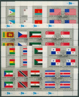 UNO New York 1981 Flaggenserie Komplett 4er-Block 373/88 Gestempelt (SG14414) - Used Stamps