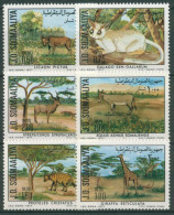 Somalia 1977 Naturschutz Giraffe Kudu Wildesel Erdwolf 251/56 Postfrisch - Somalië (1960-...)