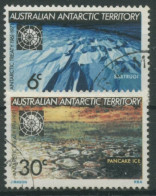 Austral. Antarktis 1971 Antarktisabkommen Pancake-Eis 19/20 Gestempelt - Used Stamps