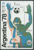 Paraguay 1978 Fußball-WM In Argentinien Block 324 Postfrisch (C27939) - Paraguay