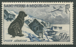 Saint-Pierre Et Miquelon 1957 Dorf Am Seeufer Hunde 386 Postfrisch - Ongebruikt