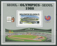 Salomoninseln 1988 Olympische Spiele Seoul Stadion Block 26 Postfrisch (C25350) - Salomon (Iles 1978-...)