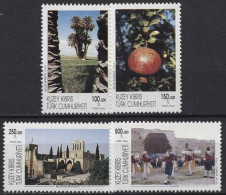 Türkisch-Zypern 1996 Landesmotive 424/27 Postfrisch - Unused Stamps