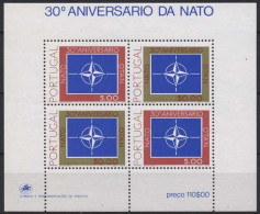 Portugal 1979 30 Jahre NATO Block 26 Postfrisch (C91022) - Blokken & Velletjes