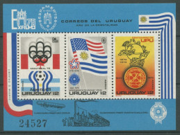 Uruguay 1975 EXFILMO ESPAMER Olympia Fußball-WM Block 28 Postfrisch (C27866) - Uruguay