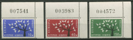 Zypern 1963 Europa CEPT 215/17 Ecke Oben Rechts Postfrisch - Ungebraucht