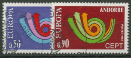 Andorra (frz.) 1973 Europa CEPT 247/48 Gestempelt - Nuevos