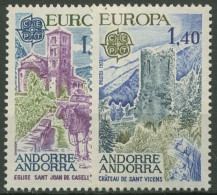 Andorra (frz.) 1977 Europa CEPT Landschaften 282/83 Postfrisch - Nuevos