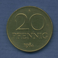 DDR 20 Pfennig 1984 Kursmünze, J 1511 Vz/st (m2856) - 20 Pfennig
