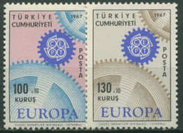 Türkei 1967 Europa CEPT: Zahnräder 2044/45 Postfrisch - Nuovi