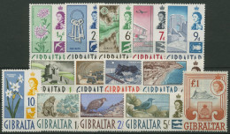 Gibraltar 1960 Tiere Pflanzen Landkarte Bauwerke 149/62 Postfrisch - Gibraltar