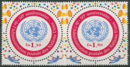UNO Genf 2001 Postverwaltung UNPA Postbote 426/27 Blockeinzelmarken Postfrisch - Ungebraucht