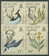 Falkland 1985 Naturforscher Darwin Sturmvogel Delphin 436/39 Postfrisch - Falkland