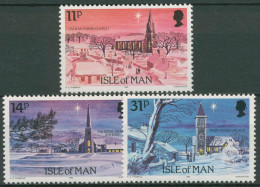 Isle Of Man 1985 Weihnachten Kirchen 295/97 Postfrisch - Isola Di Man