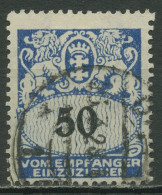 Danzig Portomarke 1923 Großes Staatswappen P 35 Gestempelt - Postage Due