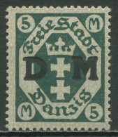 Danzig Dienstmarken 1922 Staatswappen Mit Aufdruck Mit WZ 2Y, D 24 Y Postfrisch - Officials