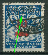 Danzig Portomarken 1932 Gr. Staatswappen Mit Plattenfehler P 41 VII Gestempelt - Postage Due