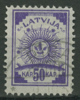 Lettland 1919 Freimarke Symbolik Ähren Im Sonnenkreis 13 A Gestempelt - Lettonie