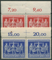 Alliierte Besetzung 1948 Messe 969/70 Oberrand Paar Mit Passerkreuz Postfrisch - Mint