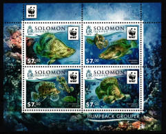 Salomon Inseln Block 465 Postfrisch Fische #JV373 - Solomoneilanden (1978-...)